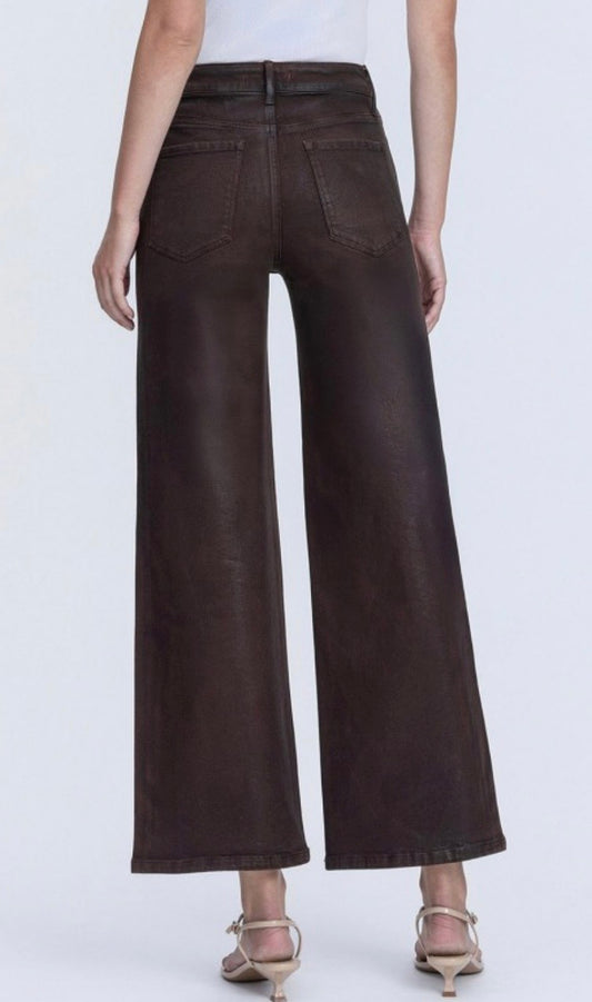 Chicory Coffee HR Wide Leg Jeans