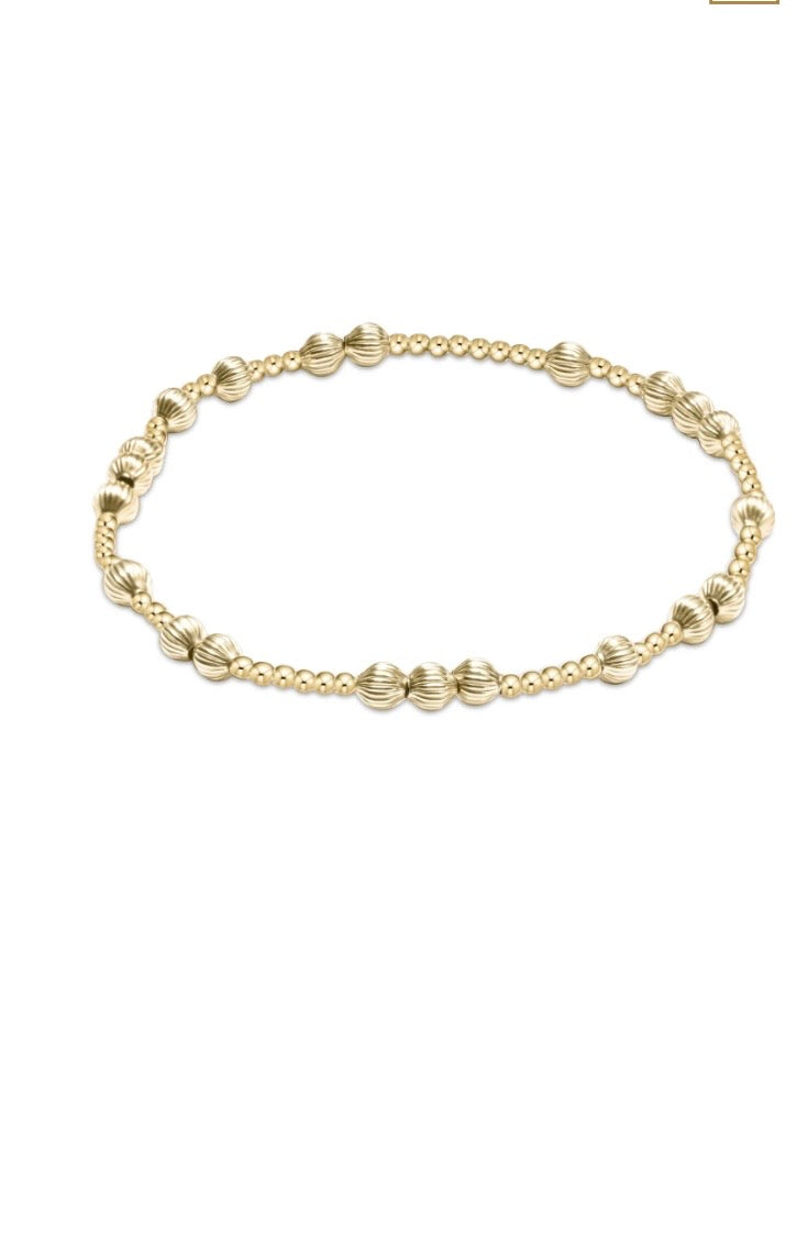 Hope Unwritten Dignity 4mm Bead Bracelet - Gold