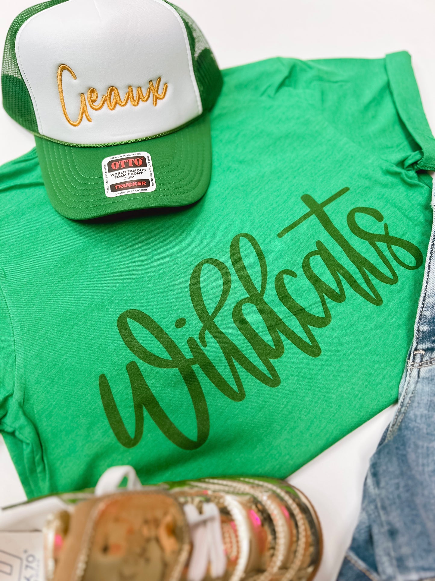 Geaux Green & Gold Trucker Hat