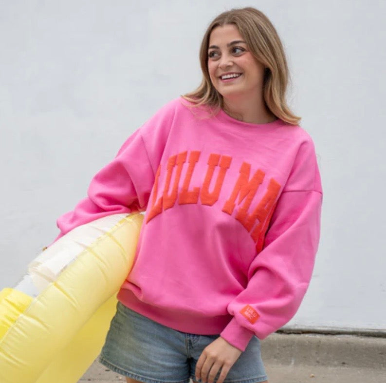 Pink/Orange Puff LuLu Mac Sweatshirt