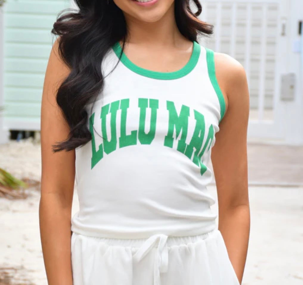 LuLu Mac Logo Tank Green