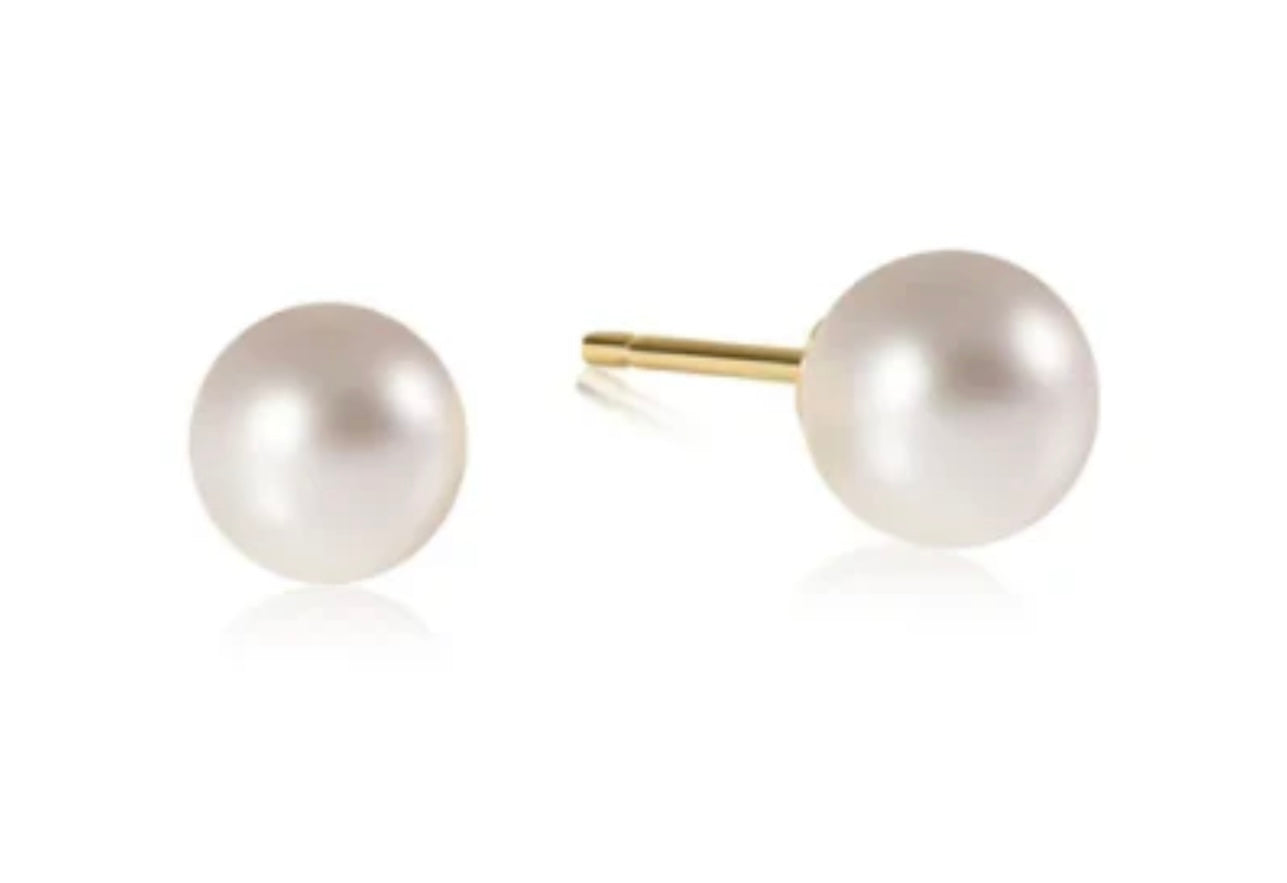 Classic 8mm Ball Stud - Pearl
