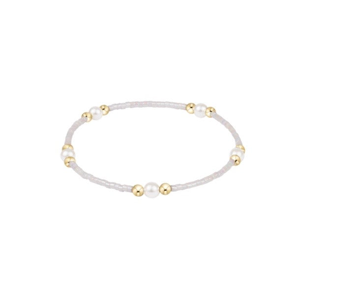 Hope Purpose Pearl Bracelet - Silky White