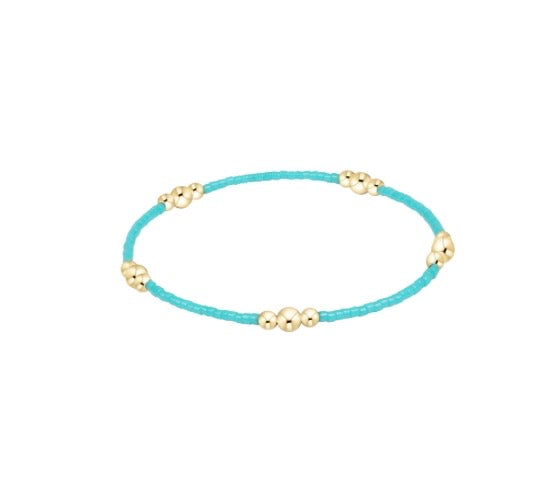 Hope Purpose Gold Bracelet - Turquoise