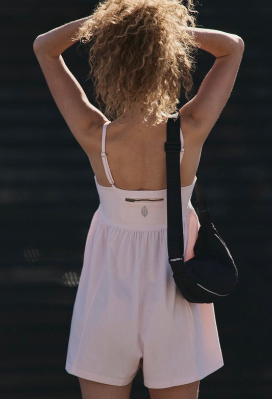 Hot Shot Strappy Romper Bloom