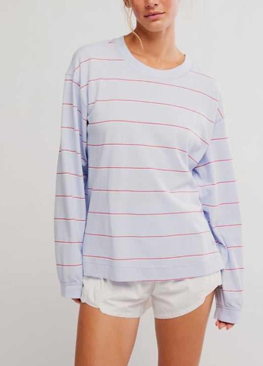 Printed Hustle Layer Awning Striped Slate