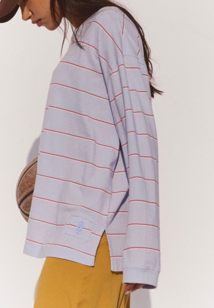 Printed Hustle Layer Awning Striped Slate