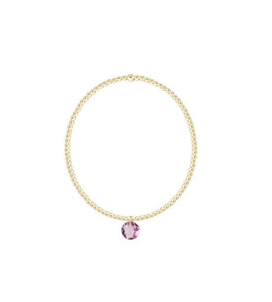 Classic Gold 2mm Bracelet - Reflection Small Charm