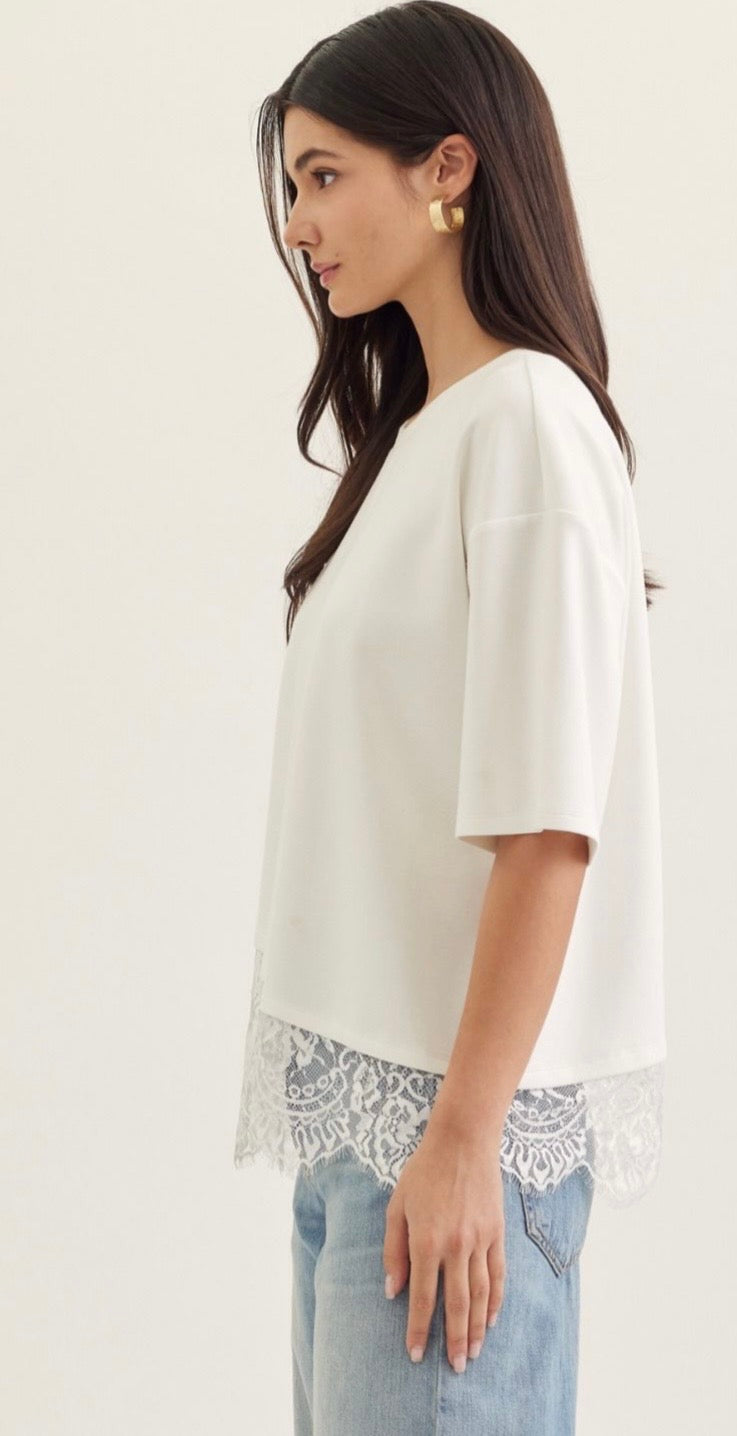 White Blooming Grace Blouse