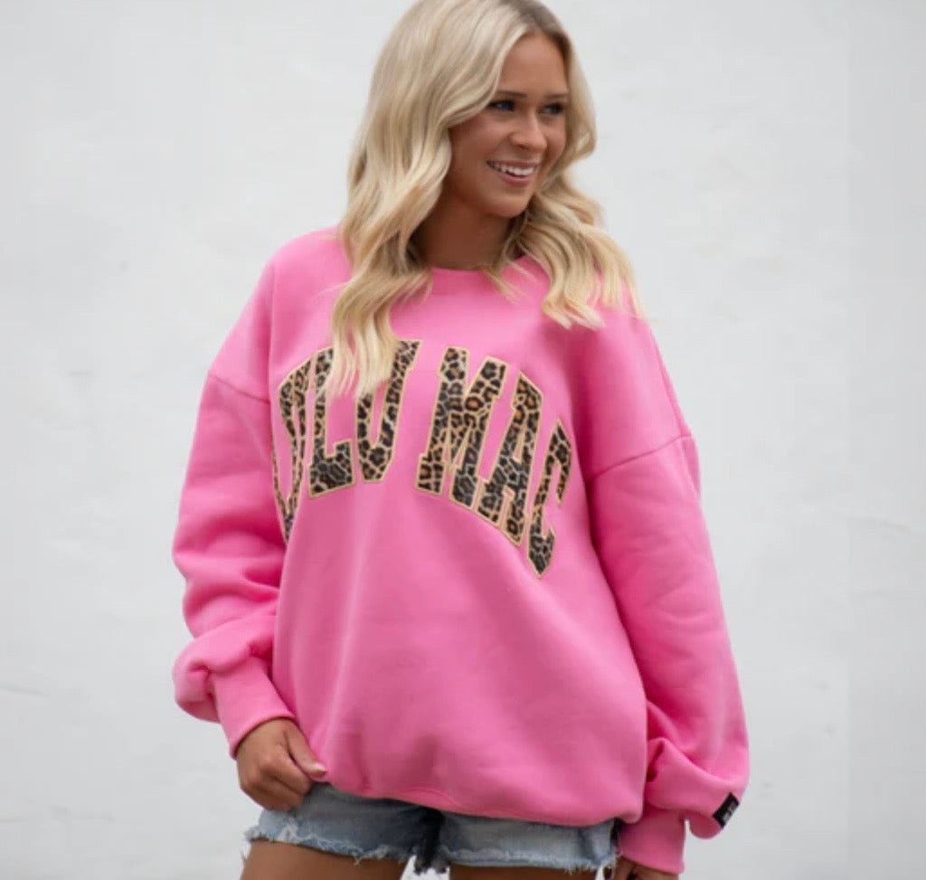 Lulu Mac Bubblegum Leopard Sweatshirt