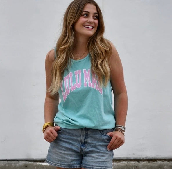 Lulu Mac Polka Dot Adult Chalky Mint CC Tank