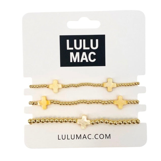 Yellow Cross Lulu Mac Bracelets