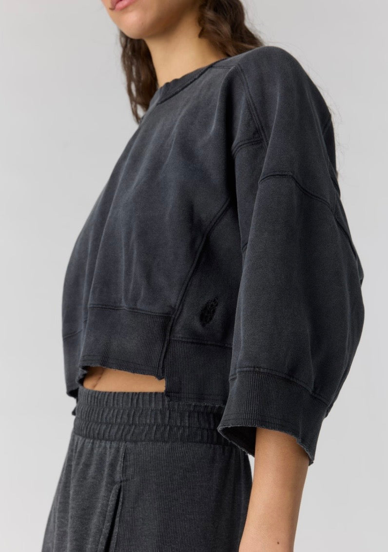 Short Sleeve Intercept Pullover Black