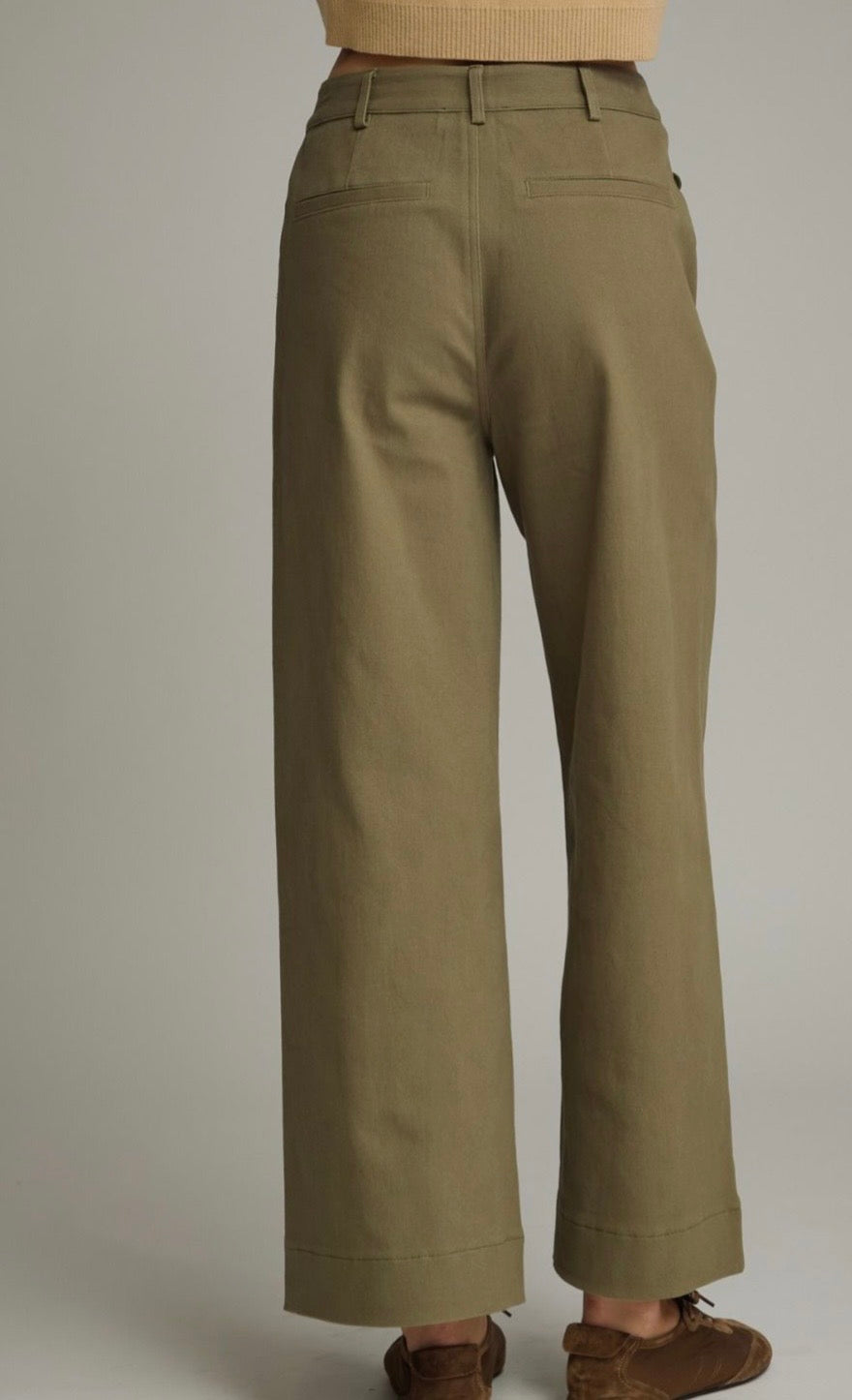 Harper Scallop Pants Olive