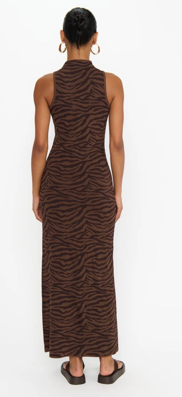 Shauna Maxi Dress Wild Tiger Knit