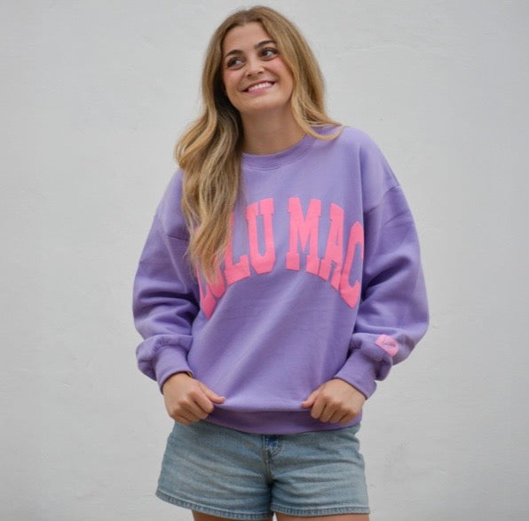 Purple/Pink Puff LuLu Mac Sweatshirt