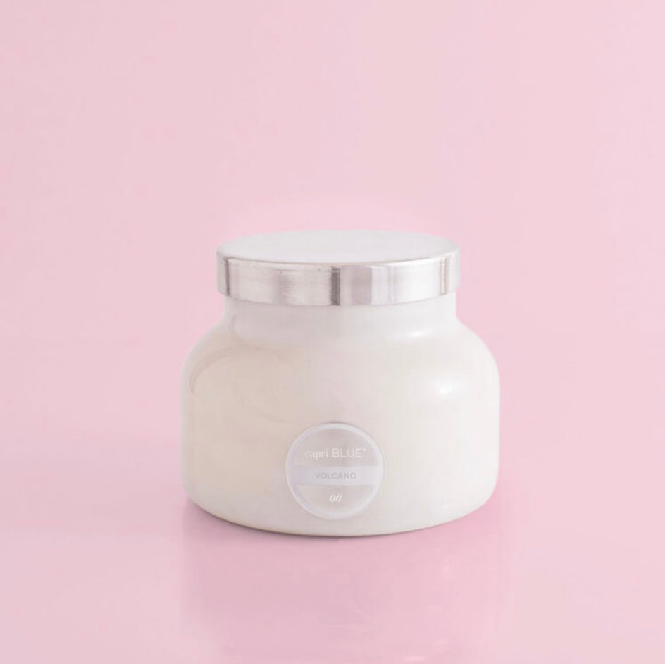 19 oz White Signature Jar Volcano