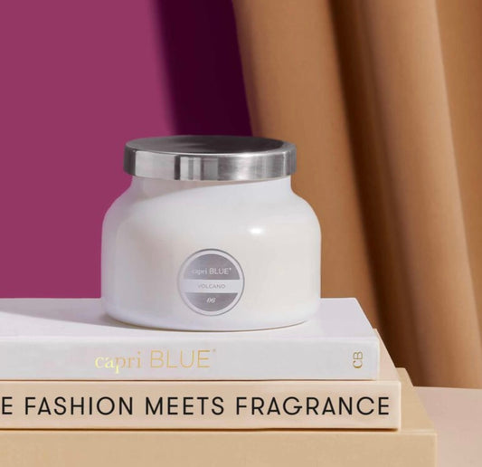 19 oz White Signature Jar Volcano