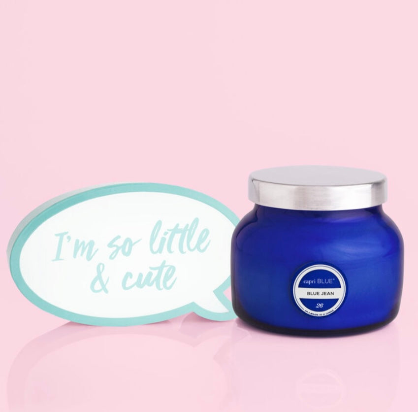 8 oz Blue Petite Jar Blue Jean