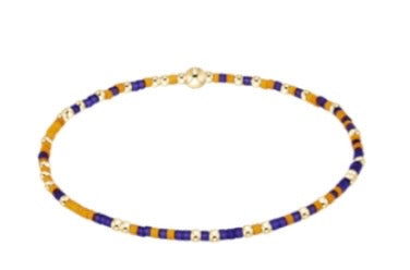 Gameday Hope Unwritten Bracelet - Purple - Golden Yellow