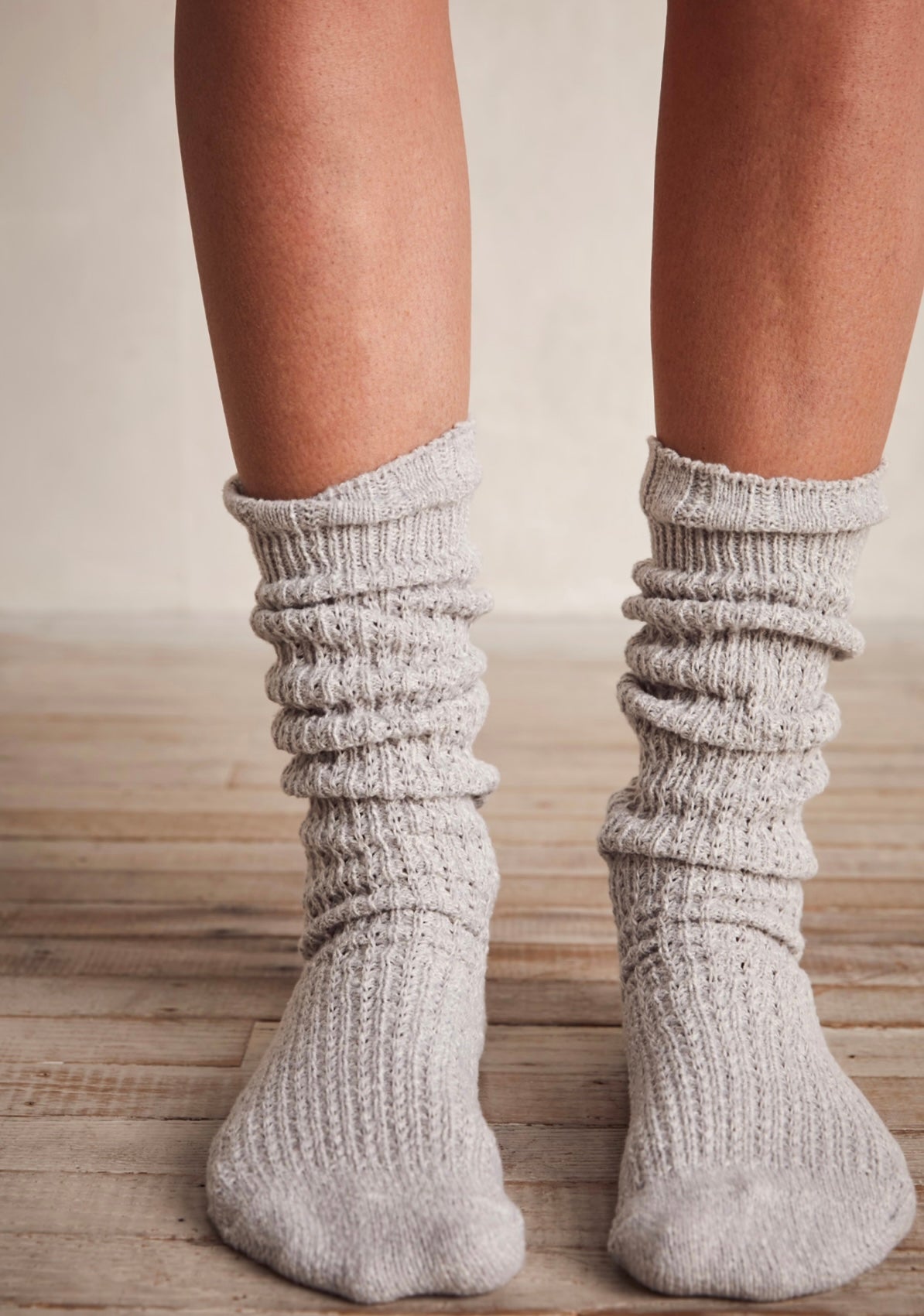 Slouch Socks Marbled Grey