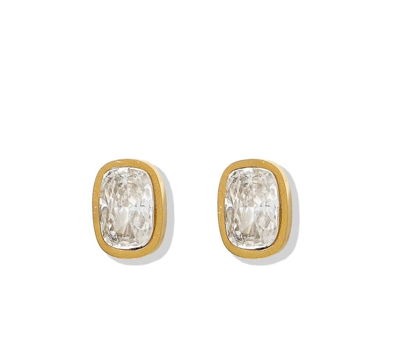 Screwback Stud Earrings - Kay Clear