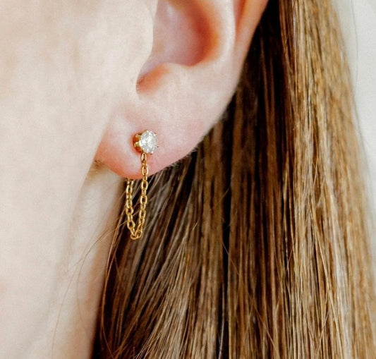 Screwback Stud Earrings - Indy Gold