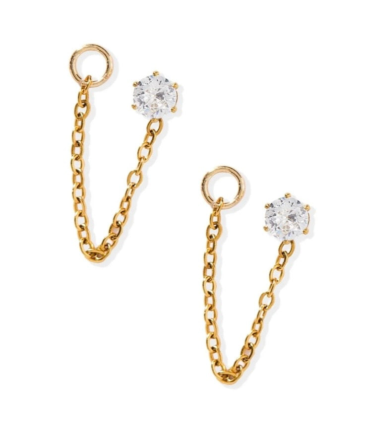 Screwback Stud Earrings - Indy Gold