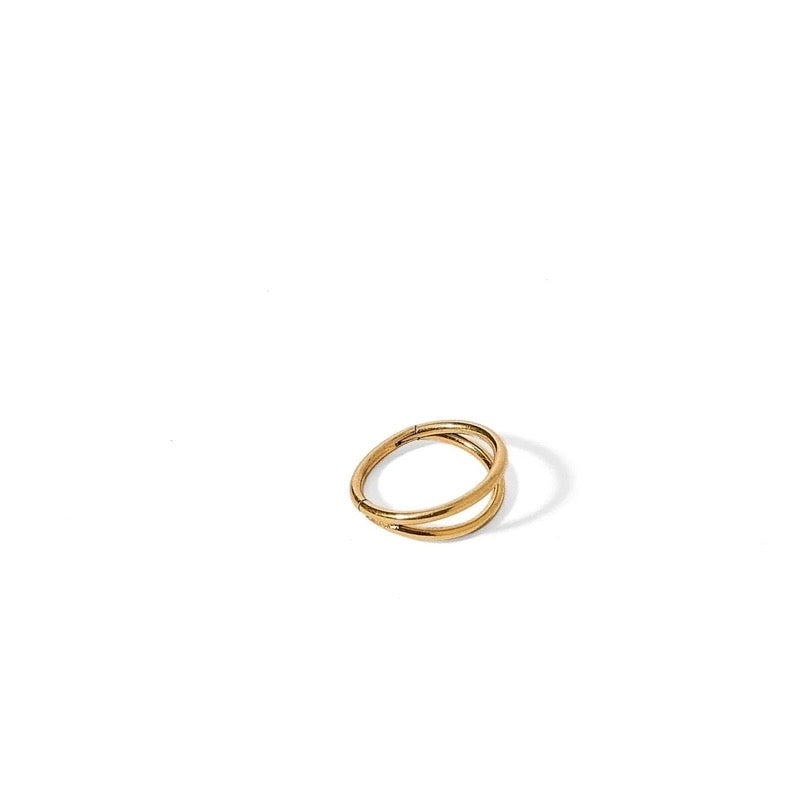 Huggie Earrings - Nylah Gold 8mm