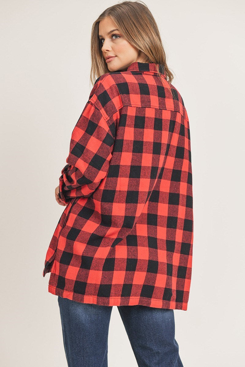 No Looking Back Oversized Denim Shacket