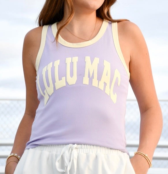 Lulu Mac Tank Lavender/Yellow