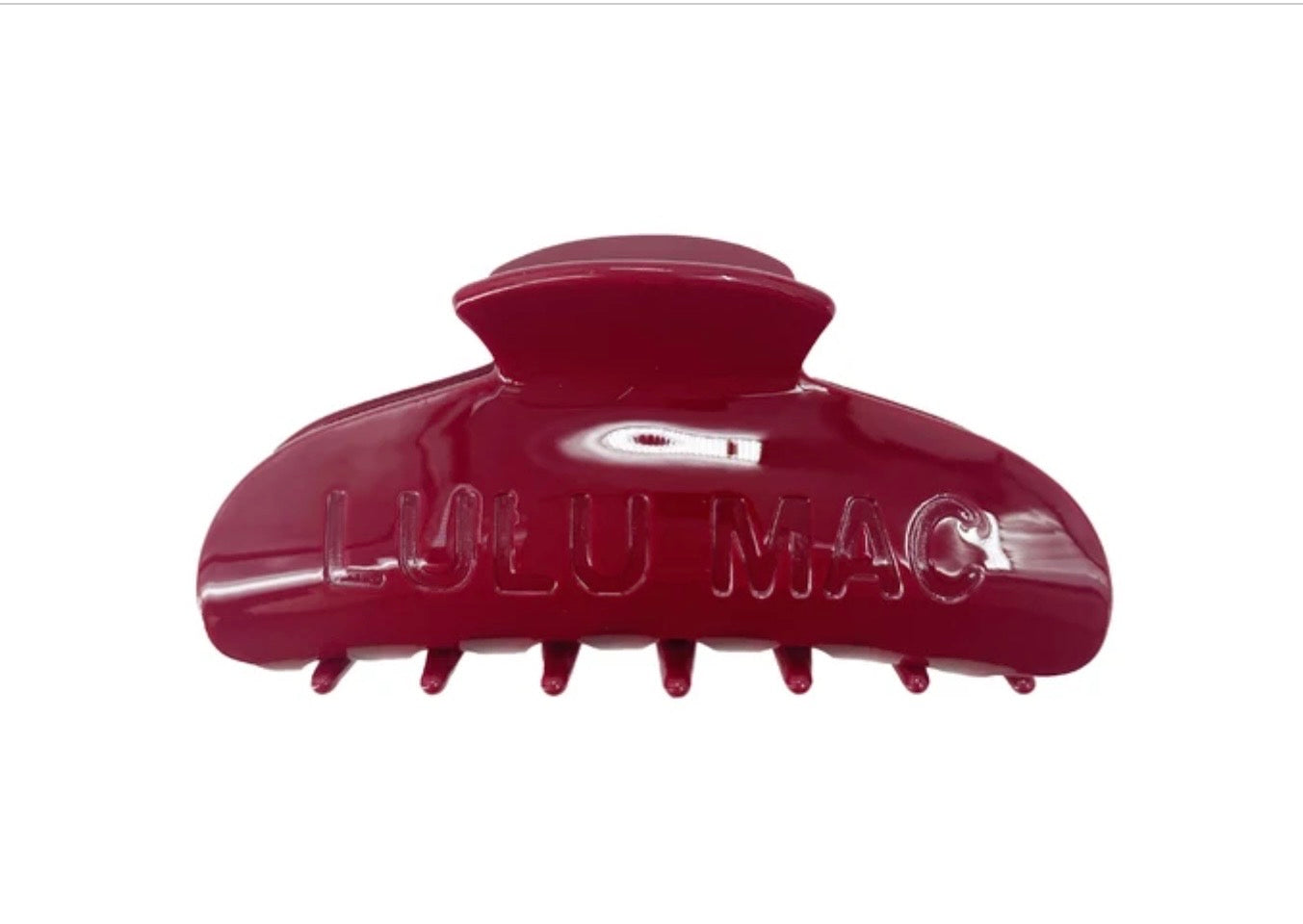 LULU MAC HAIR CLIPS Crimson