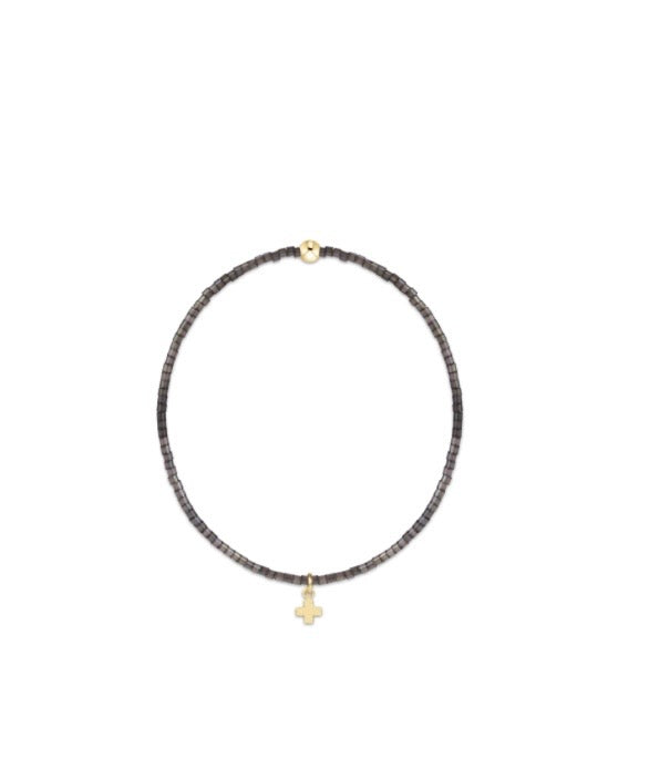 Hope Classic Moonlight Bracelet - Signature Cross Small Gold Charm