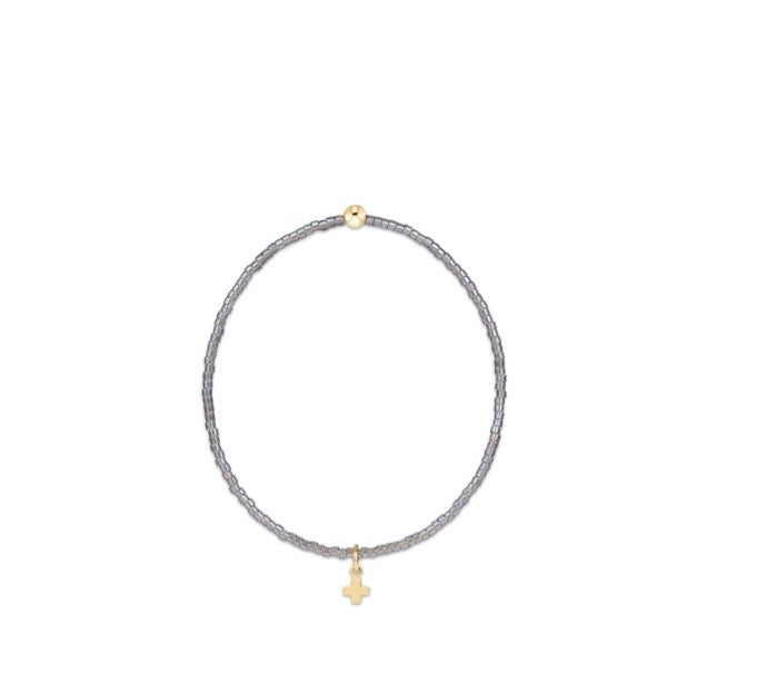 Hope Classic Morning Mist Bracelet - Signature Cross Small Gold Charm