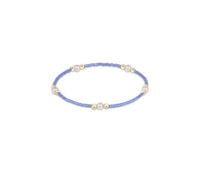 Hope Purpose Pearl Bracelet - Bright Blue