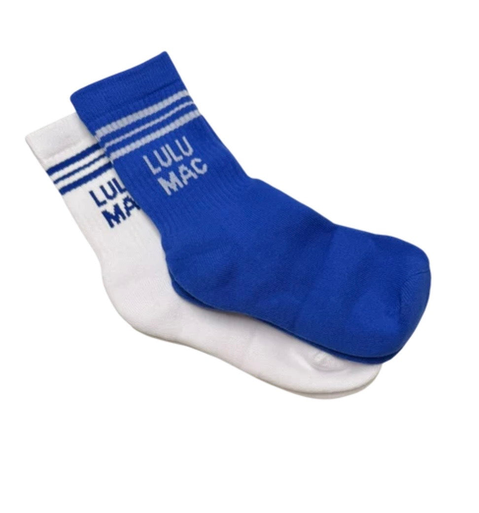 Lulu Mac Socks 2 Pair Box Royal Blue