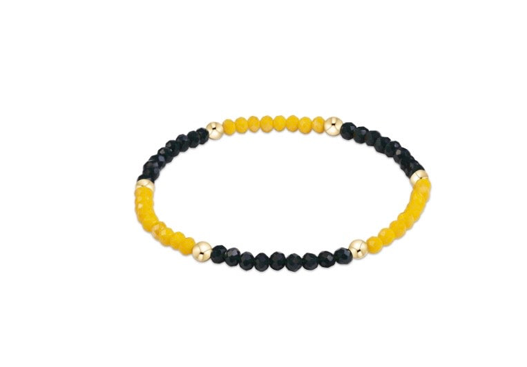 Gameday Flirty Presence Bracelet - Dark Green - Golden Yellow