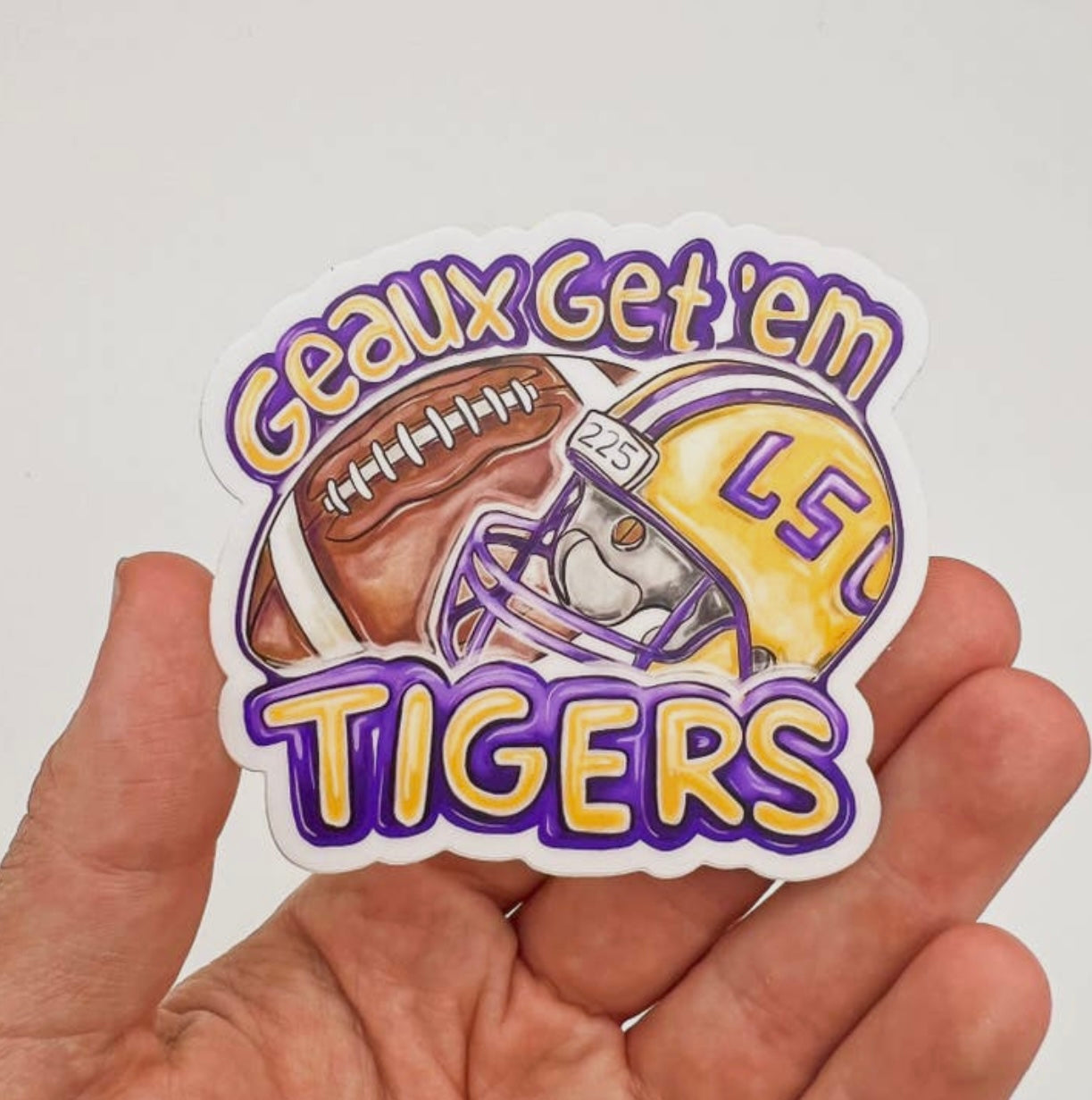 Geaux Get Em Tigers Sticker