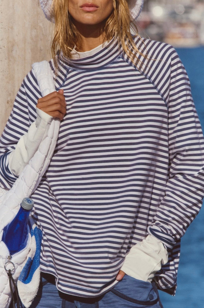 YARN DYE Sailor STRIPE Navy Restoration Layer