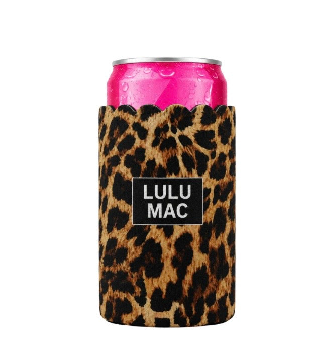Slim Can Koozie Leopard
