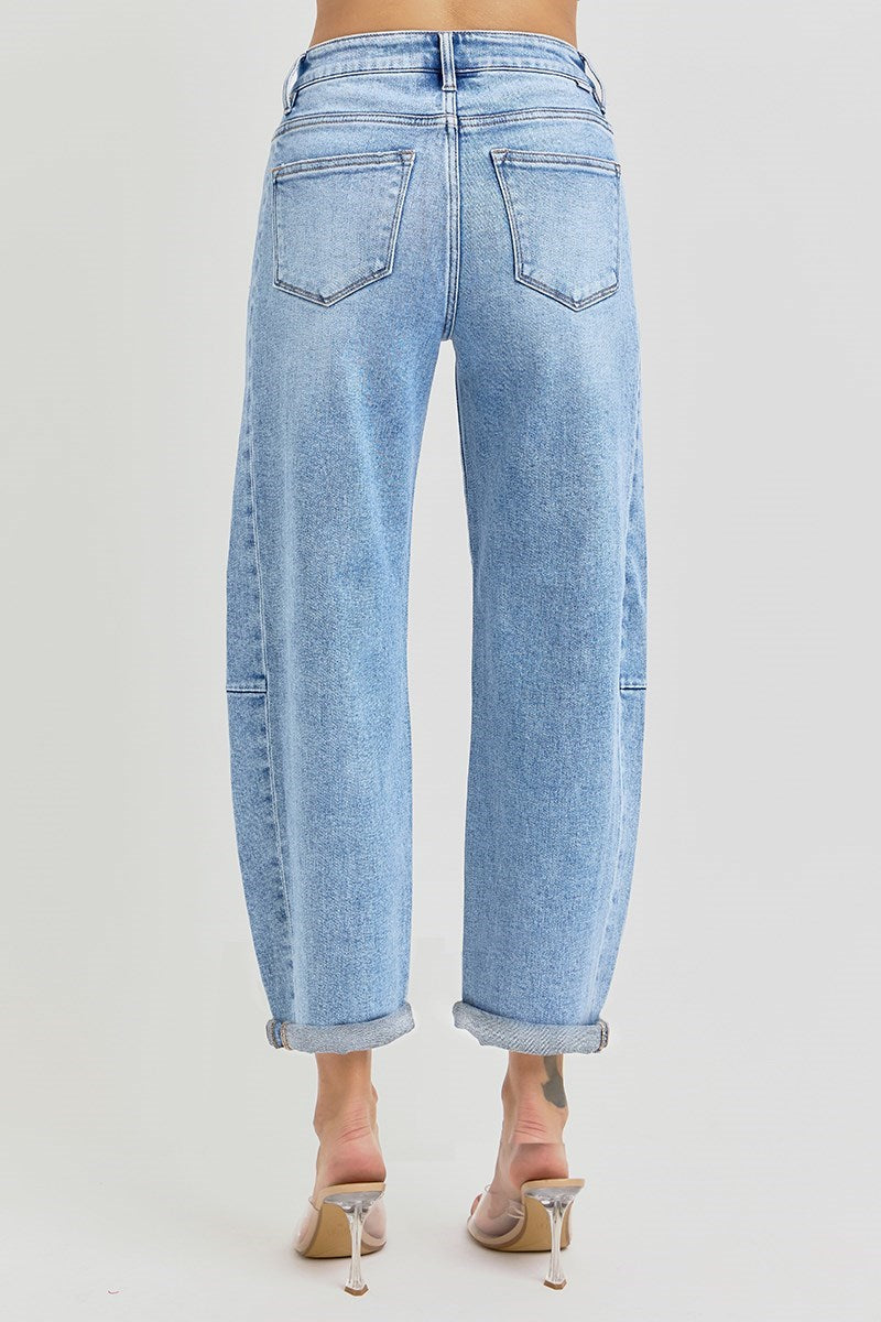 Sunday 33 High Rise Barrel Jeans