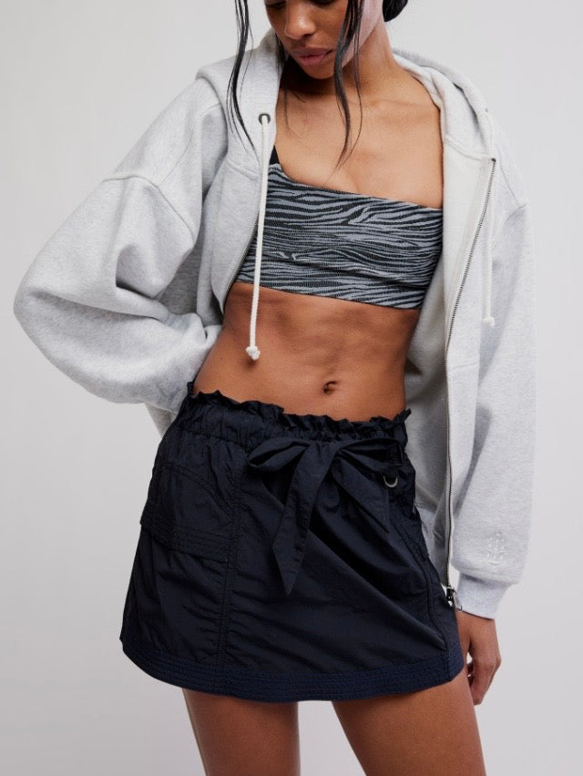 Final Call Zip Up White Heather Grey