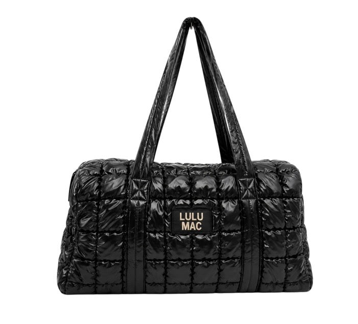 Lulu Mac Puffer Duffle Bag Black