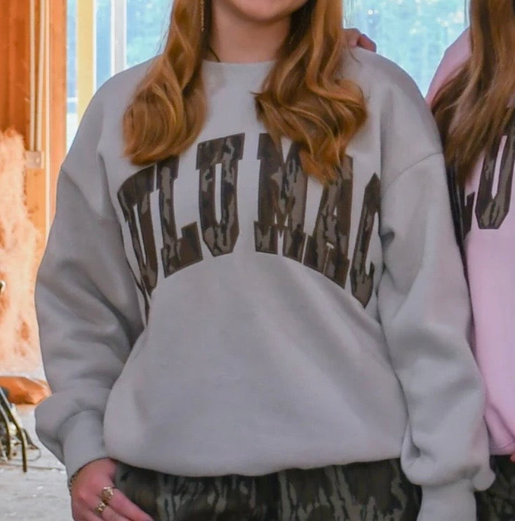 Lulu Mac Greige Mossy Oak Bottomland Sweatshirt