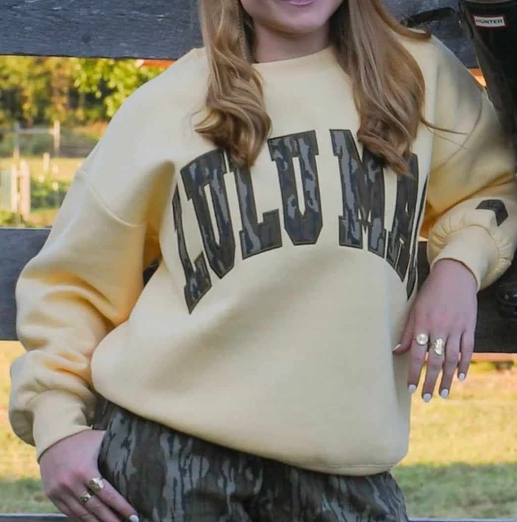 Lulu Mac Butter Mossy Oak Bottomland Sweatshirt