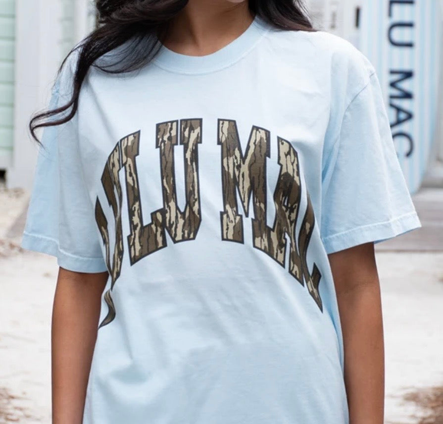 Lulu Mac Mossy Oak Bottomland Chambray CC Tee