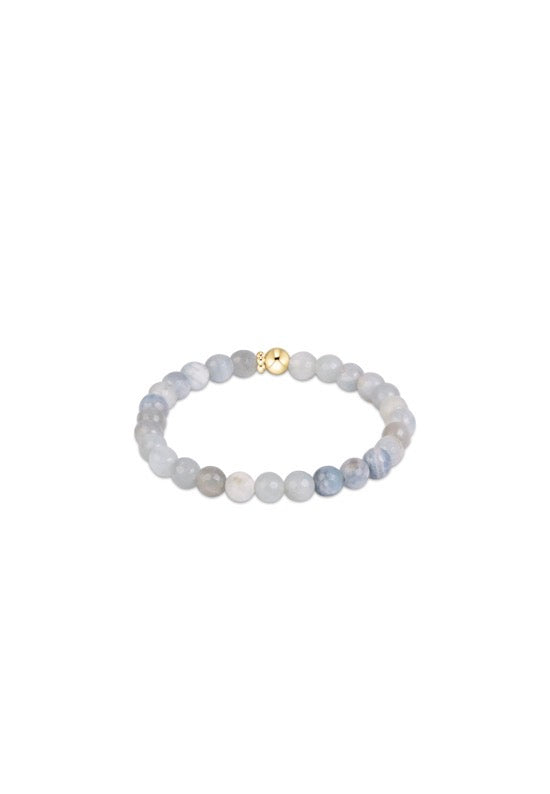 Classic Gemstone 6mm Bracelet - Aquamarine
