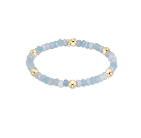 Presence Gemstone 4mm Bracelet - Aquamarine