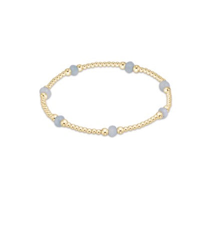 Purpose Gemstone 4mm Bracelet - Aquamarine