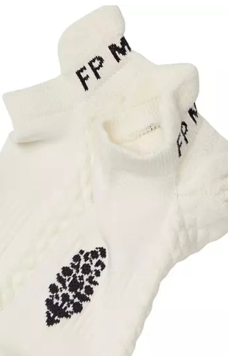 Free People Relay Cushion Ankle Sock Ivory